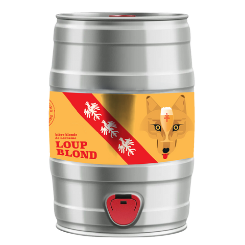 Les Brasseurs de Lorraine - Loup Blonde 5%  - 5L Beer Keg